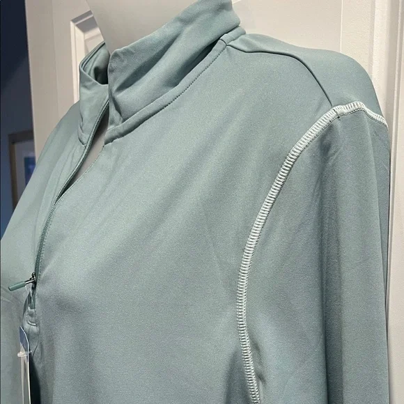 NEW Soybu Women's Long Sleeve Quarter Zip Mock Neck Active Top - Picture 6 of 9